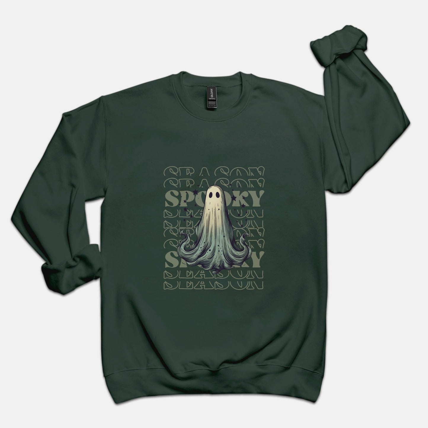 Spooky Season Ghost Crew Neck Sweatshirt