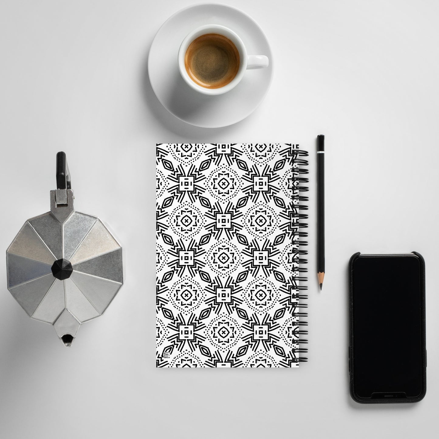 Boho-style Spiral Notebook - Dotted
