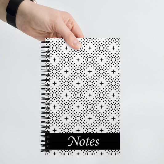 Boho-style Spiral Notebook - dotted