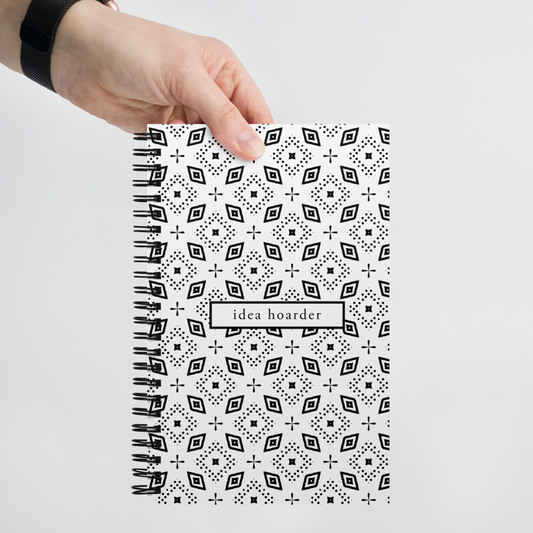 Idea Hoarder - Boho-style Spiral Notebook